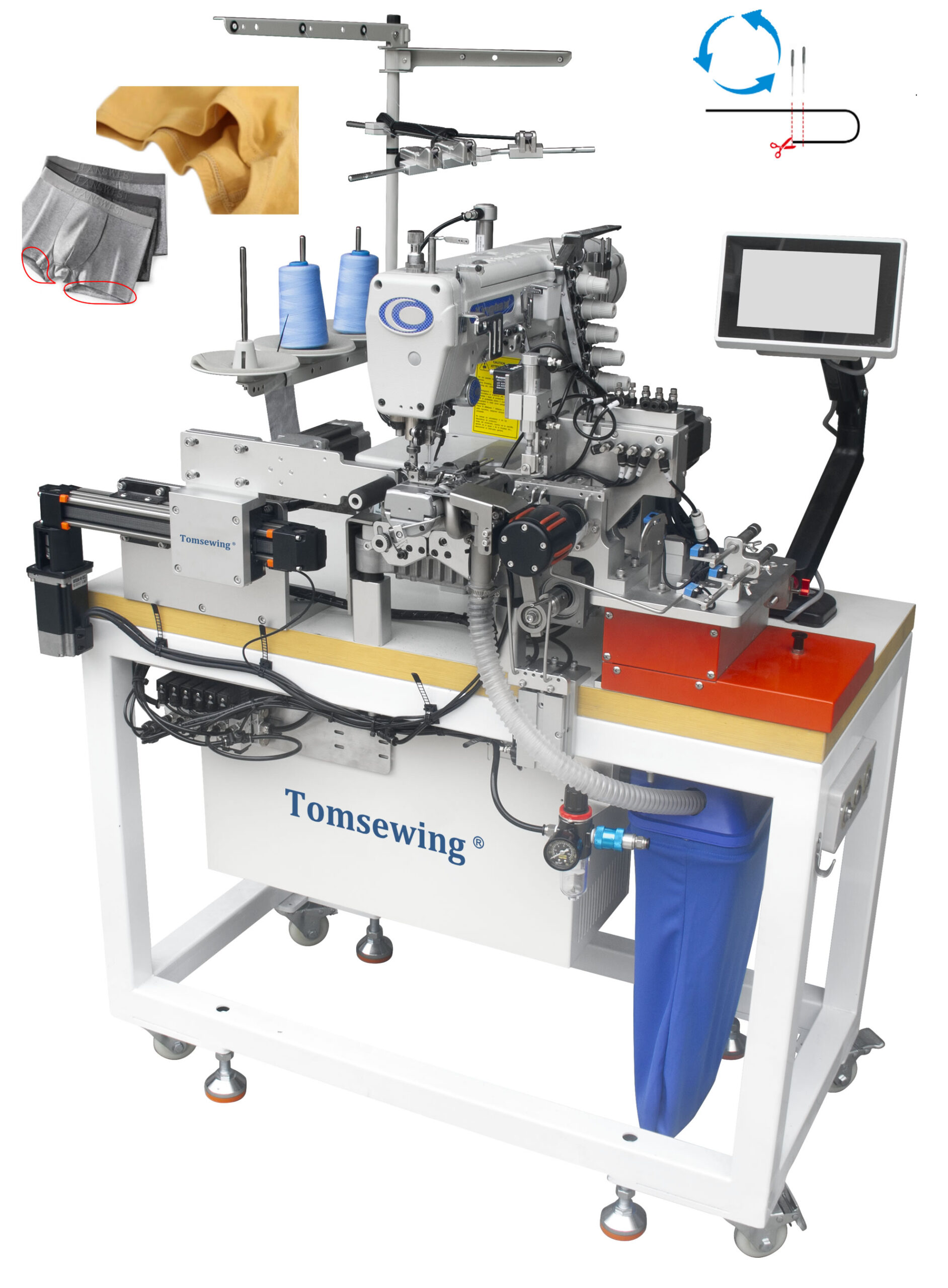 Automatic Sleeve Trouser Legs Hemming Machine