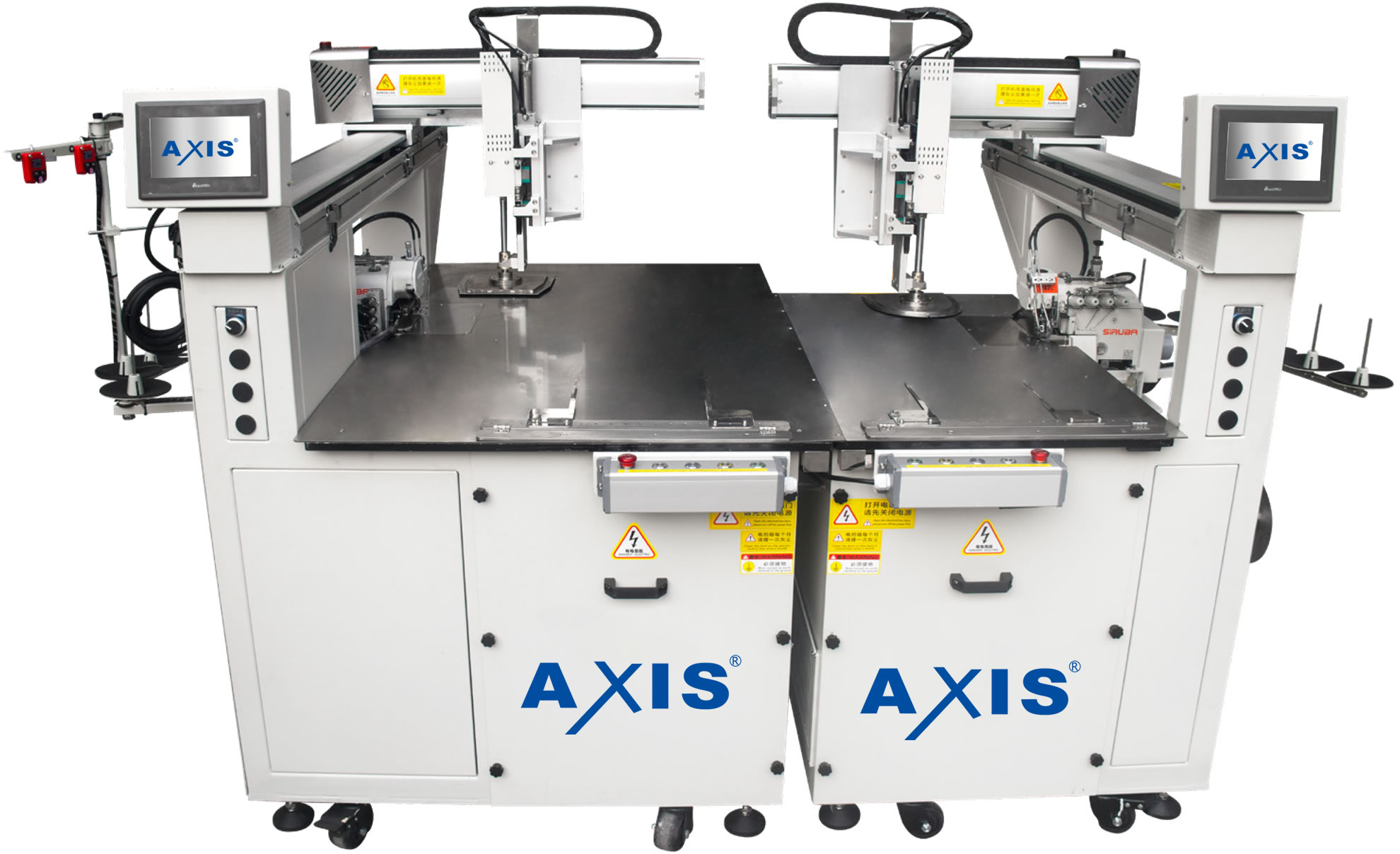 Automatic Overlock Sewing Machine for Cleaning Cloth Production Serviced by Tomsewing