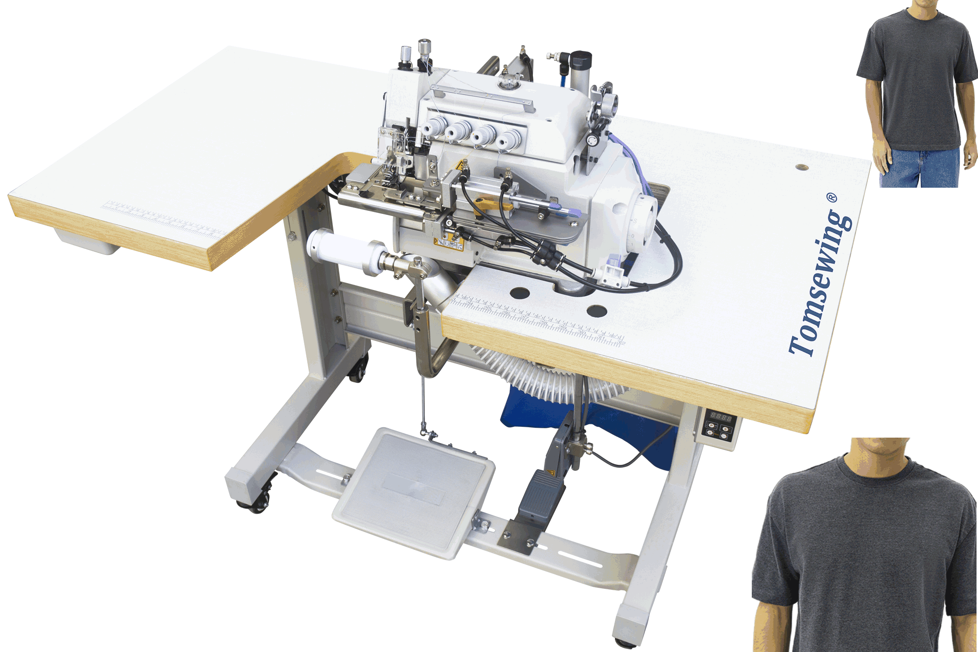 Automatic Rib Collar Attaching Machine