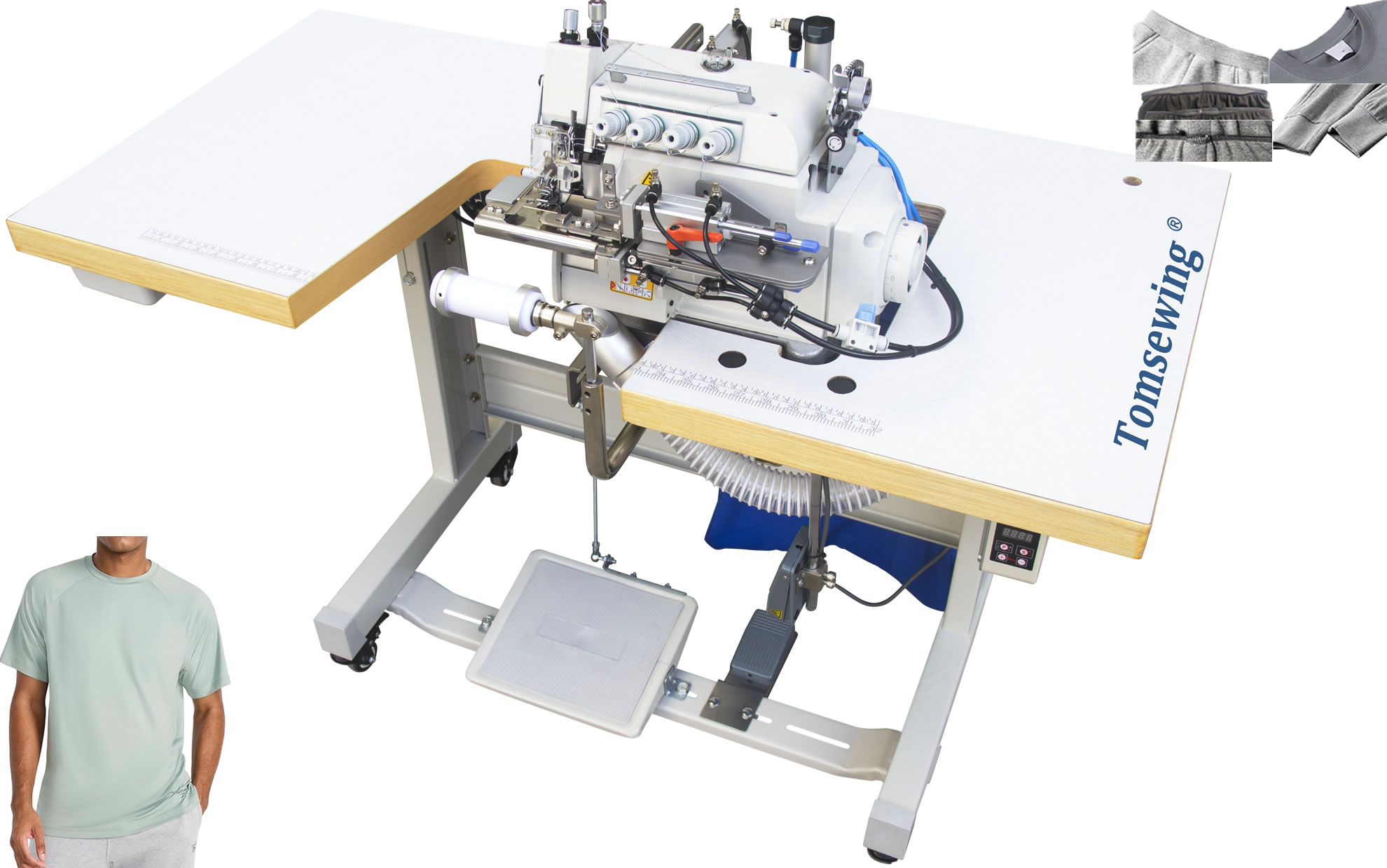 Fully Automatic Rib Collar Attaching Machine